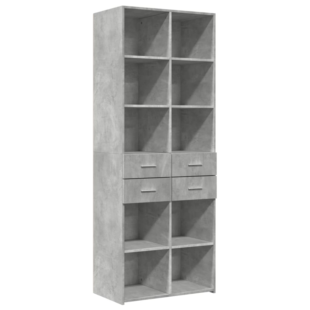 vidaXL Skříň highboard betonově šedá 70x42,5x185 cm kompozitní dřevo