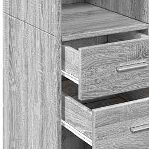 Skříň highboard šedá sonoma 70 x 42,5 x 185 cm kompozitní dřevo - obrázek 7