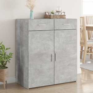Příborník betonově šedý 80 x 42,5 x 93 cm kompozitní dřevo - obrázek 1