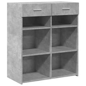 Příborník betonově šedý 80 x 42,5 x 93 cm kompozitní dřevo - obrázek 2