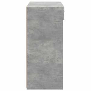 Příborník betonově šedý 80 x 42,5 x 93 cm kompozitní dřevo - obrázek 5
