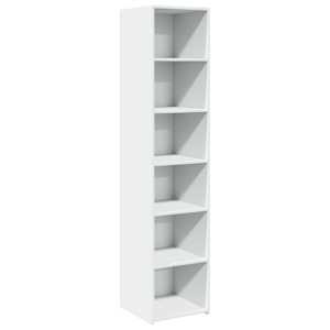 Skříň highboard bílá 40 x 41 x 185 cm kompozitní dřevo - obrázek 2