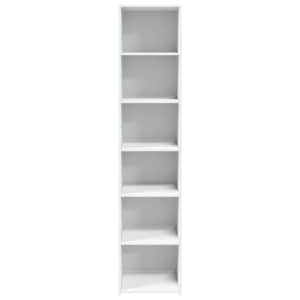 Skříň highboard bílá 40 x 41 x 185 cm kompozitní dřevo - obrázek 4