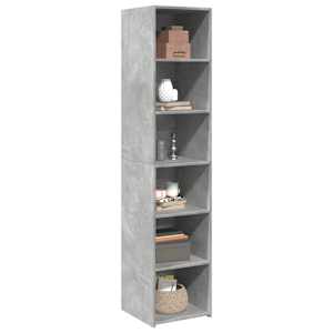 Skříň highboard betonově šedá 40 x 41 x 185 cm kompozitní dřevo - obrázek 3