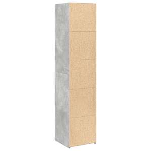 Skříň highboard betonově šedá 40 x 41 x 185 cm kompozitní dřevo - obrázek 6