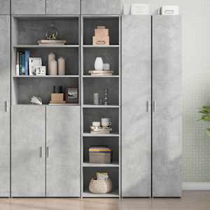 Skříň highboard betonově šedá 40 x 41 x 185 cm kompozitní dřevo - obrázek 1