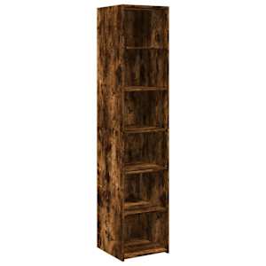 Skříň highboard kouřový dub 40 x 41 x 185 cm kompozitní dřevo - obrázek 2