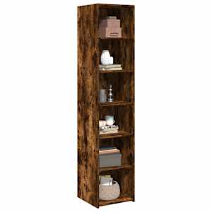 Skříň highboard kouřový dub 40 x 41 x 185 cm kompozitní dřevo - obrázek 3