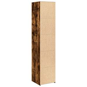 Skříň highboard kouřový dub 40 x 41 x 185 cm kompozitní dřevo - obrázek 6