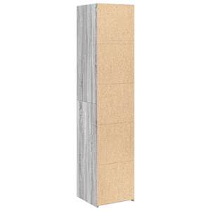 Skříň highboard šedá sonoma 40 x 41 x 185 cm kompozitní dřevo - obrázek 6