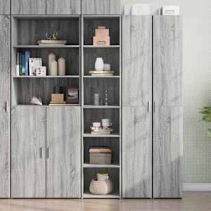 Skříň highboard šedá sonoma 40 x 41 x 185 cm kompozitní dřevo - obrázek 1