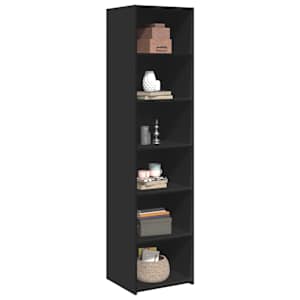 Skříň highboard černá 45 x 41 x 185 cm kompozitní dřevo - obrázek 3