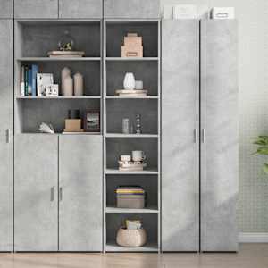 Skříň highboard betonově šedá 45 x 41 x 185 cm kompozitní dřevo - obrázek 1
