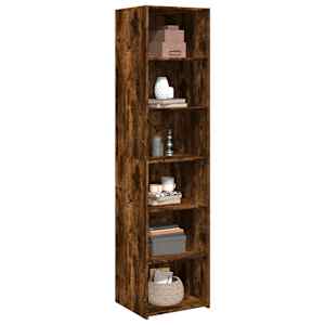Skříň highboard kouřový dub 45 x 41 x 185 cm kompozitní dřevo - obrázek 3