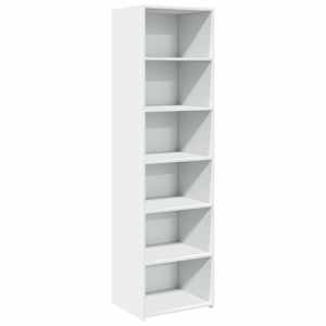 Skříň highboard bílá 50 x 41 x 185 cm kompozitní dřevo - obrázek 2