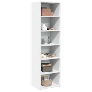 Skříň highboard bílá 50 x 41 x 185 cm kompozitní dřevo - obrázek 3
