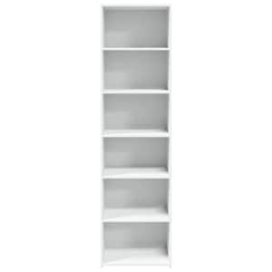 Skříň highboard bílá 50 x 41 x 185 cm kompozitní dřevo - obrázek 4