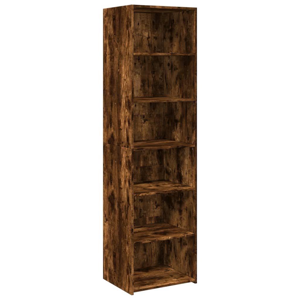 vidaXL Skříň highboard kouřový dub 50 x 41 x 185 cm kompozitní dřevo