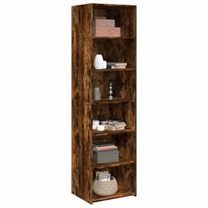 Skříň highboard kouřový dub 50 x 41 x 185 cm kompozitní dřevo - obrázek 3