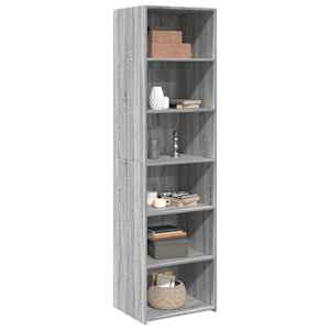 Skříň highboard šedá sonoma 50 x 41 x 185 cm kompozitní dřevo - obrázek 3