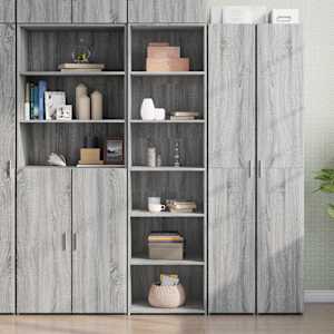 Skříň highboard šedá sonoma 50 x 41 x 185 cm kompozitní dřevo - obrázek 1