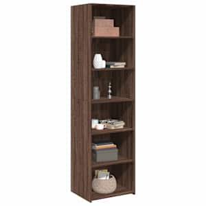 Skříň highboard hnědý dub 50 x 41 x 185 cm kompozitní dřevo - obrázek 3