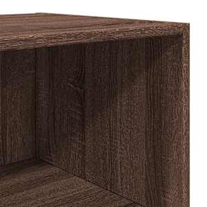 Skříň highboard hnědý dub 50 x 41 x 185 cm kompozitní dřevo - obrázek 7