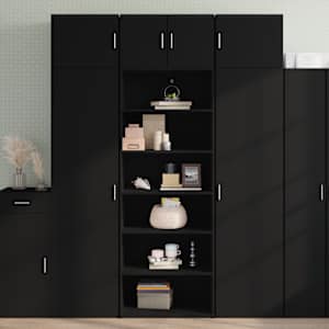 Skříň highboard bílá 70 x 41 x 185 cm kompozitní dřevo - obrázek 1
