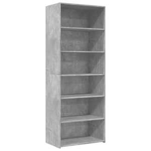 Skříň highboard betonově šedá 70 x 41 x 185 cm kompozitní dřevo - obrázek 2