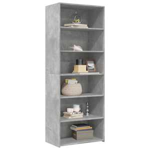 Skříň highboard betonově šedá 70 x 41 x 185 cm kompozitní dřevo - obrázek 3