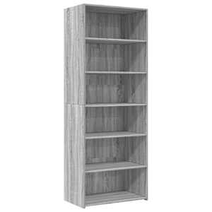 Skříň highboard šedá sonoma 70 x 41 x 185 cm kompozitní dřevo - obrázek 2