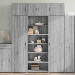 Skříň highboard šedá sonoma 70 x 41 x 185 cm kompozitní dřevo - obrázek 1