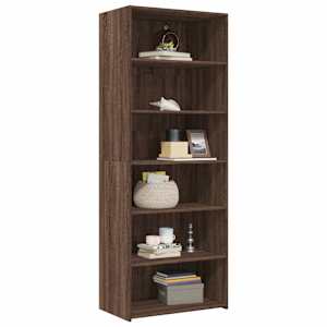 Skříň highboard hnědý dub 70 x 41 x 185 cm kompozitní dřevo - obrázek 3