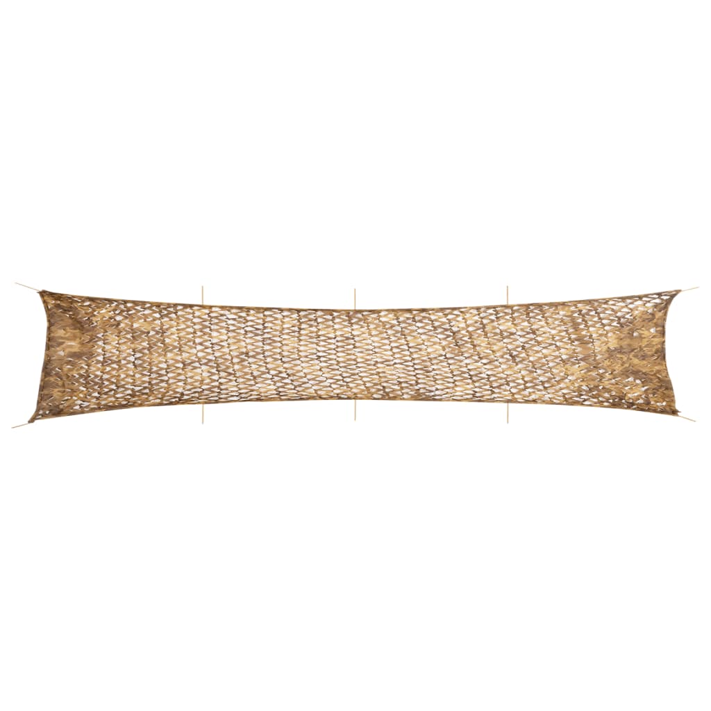 vidaXL Maskovací síť s úložným vakem 844 x 142 cm písková