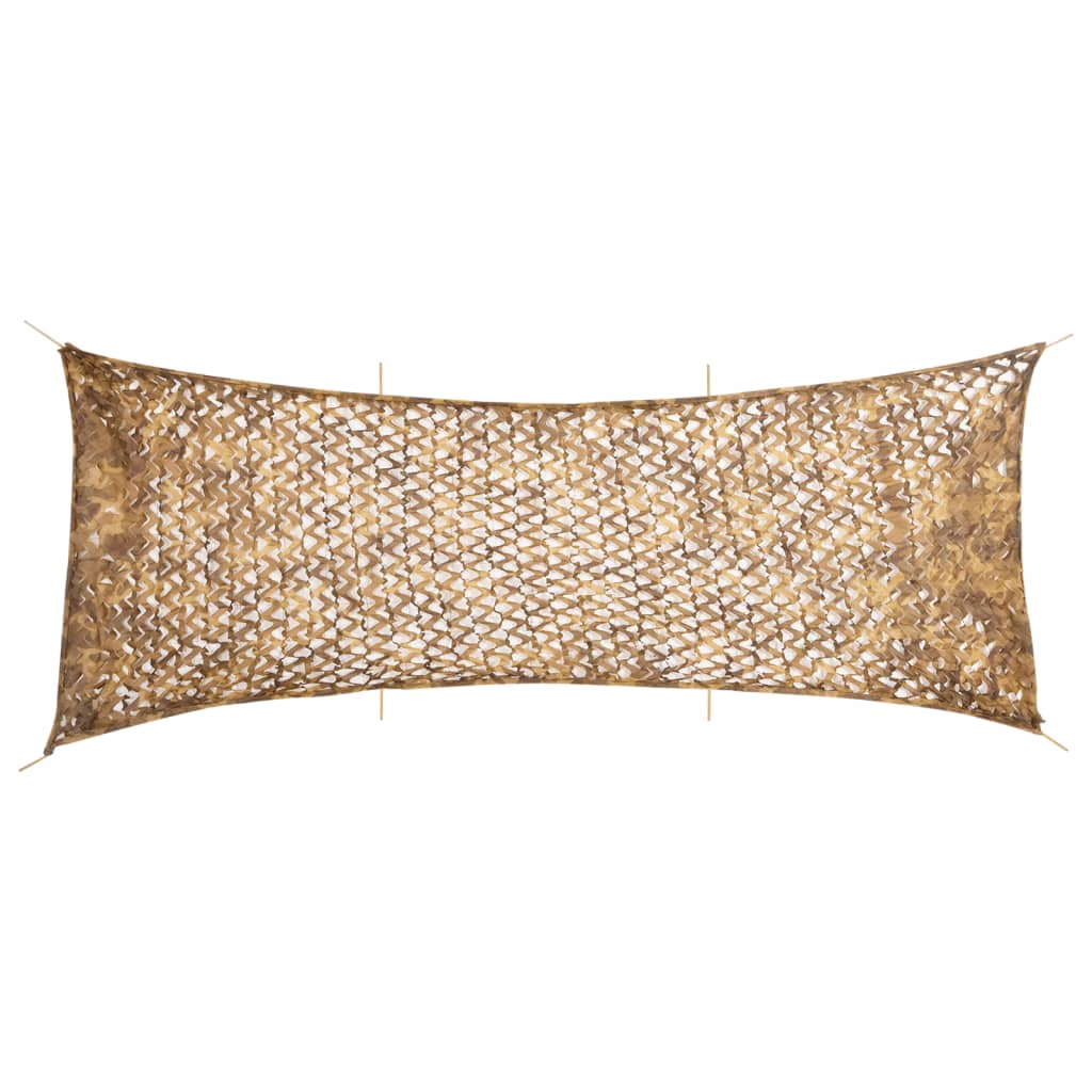vidaXL Maskovací síť s úložným vakem 623 x 203 cm písková