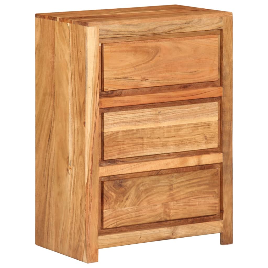 vidaXL Dulap cu sertar, 55x33x75 cm, lemn masiv de acacia