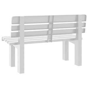 Zahradní lavice bílá 110 x 52 x 71 cm polypropylen - obrázek 6