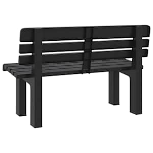 Zahradní lavice antracitová 110 x 52 x 71 cm polypropylen - obrázek 6