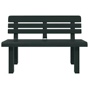 Zahradní lavice zelená 110 x 52 x 71 cm polypropylen - obrázek 4