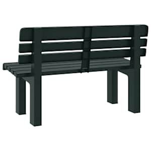 Zahradní lavice zelená 110 x 52 x 71 cm polypropylen - obrázek 6