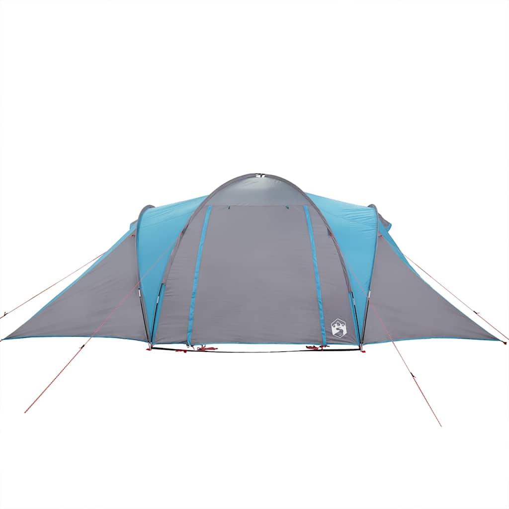 Tente familiale à dôme soldes 6 personnes gris et orange imperméable tente vidaXL