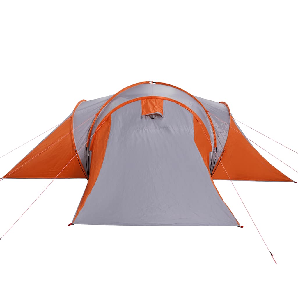 Tente familiale à dôme 6 personnes gris et orange imperméable officiel tente vidaXL