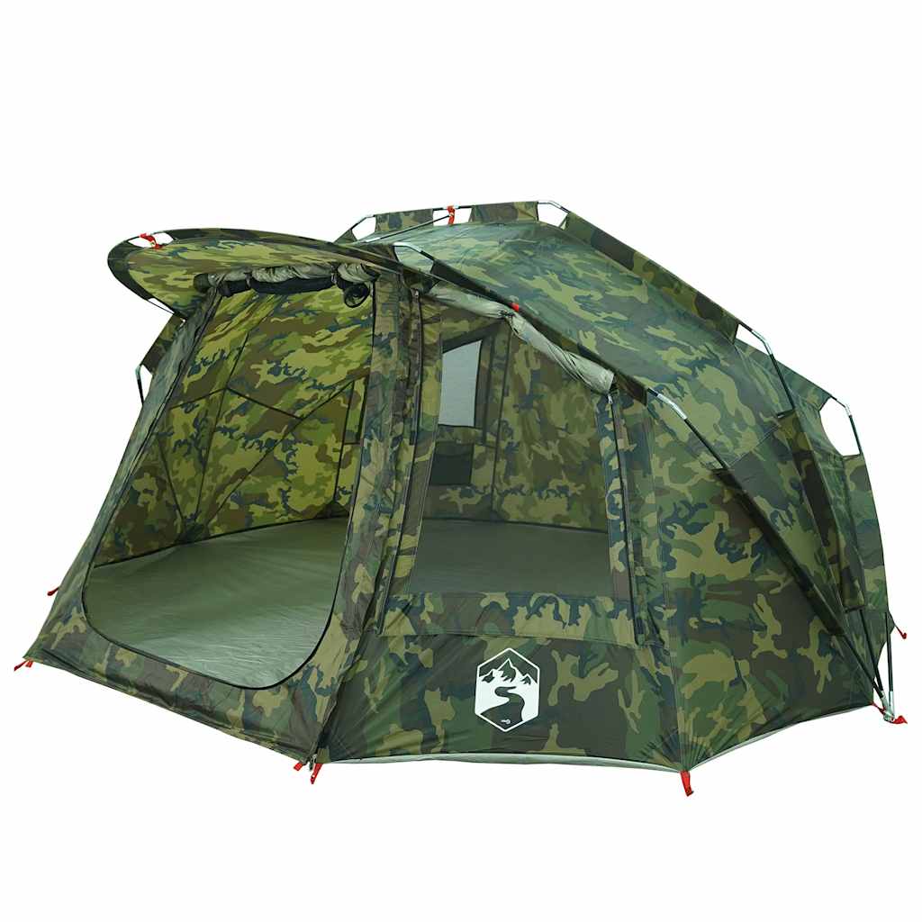vidaXL Vistent 5-persoons waterdicht camouflage afbeelding