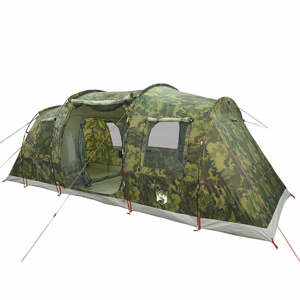 vidaXL Tunneltent 4-persoons waterdicht camouflage afbeelding