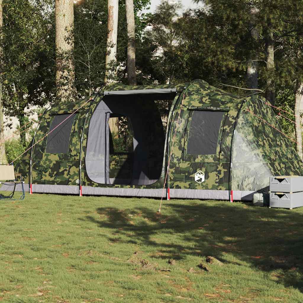 vidaXL Tunnelzelt 4 Personen Camouflage Wasserdicht