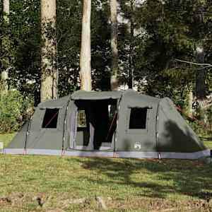 Družinski tunelski šotor za 6 oseb olivno zelen vodoodporen