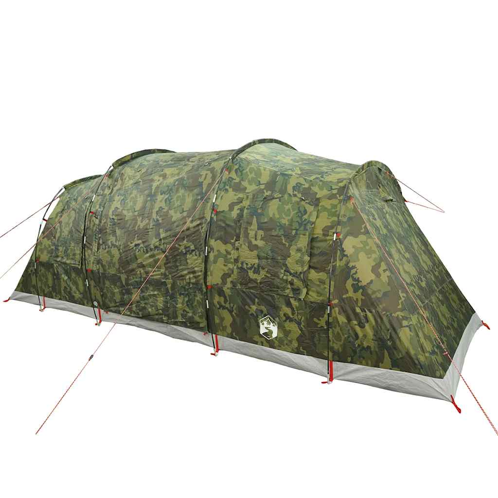 vidaXL Tunneltent 6-persoons waterdicht camouflage afbeelding