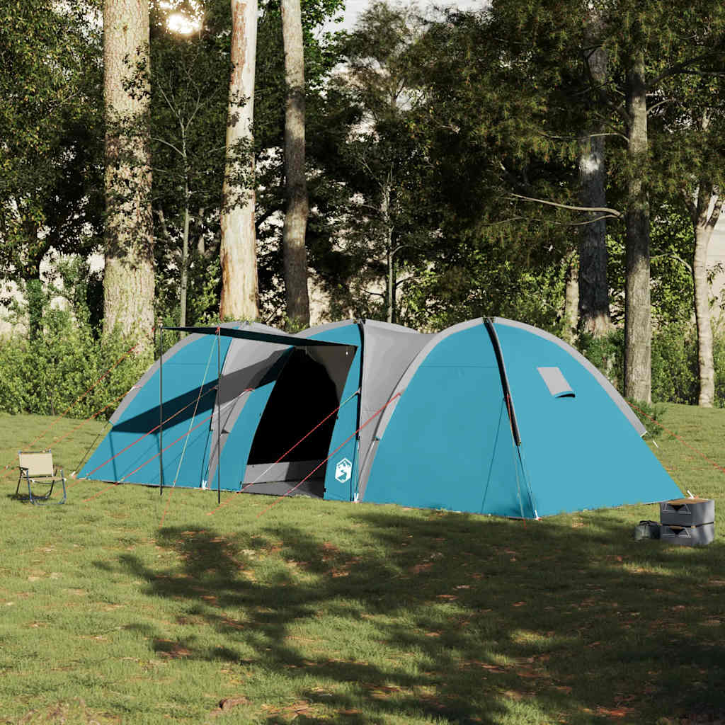 vidaXL Koepeltent 8-persoons waterdicht blauw afbeelding