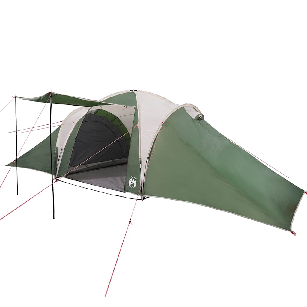 Tente familiale acheter à dôme 6 personnes gris et orange imperméable tente vidaXL