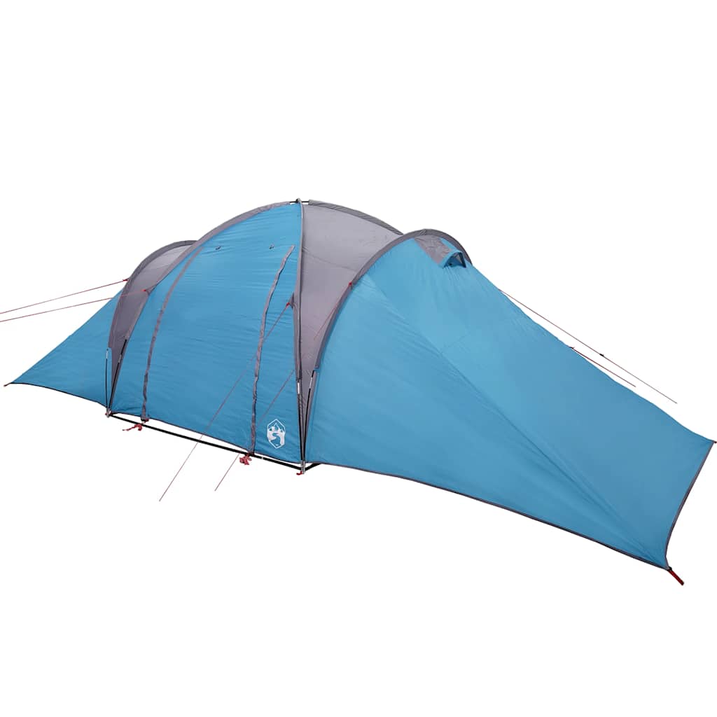 Tente familiale à dôme 6 personnes en ligne gris et orange imperméable tente vidaXL